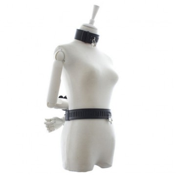 Neck Collar Hand Restraint Wrist Cuffs Leather Bondage Neck Collar Hand Restraint Wrist Cuffs Leather Bondage