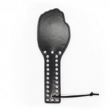 Black Leather Spanking Whip Paddle Slave Sex Games Toy