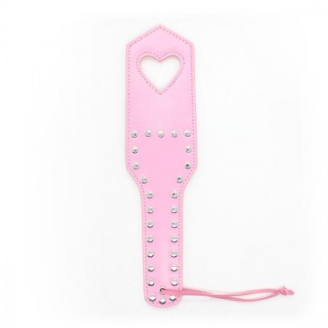 Leather Heart Studded Paddle Spanking Whip Slave Bondage Leather Heart Studded Paddle Spanking Whip Slave Bondage