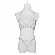 Erotic Sexy Lingerie Chain Bra Underwear Slave Body Harness
