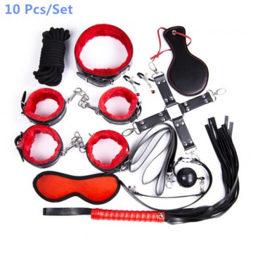 10 pcs/set Adult Sex Game Toys Fetish Bondage Set 10 pcs/set Adult Sex Game Toys Fetish Bondage Set