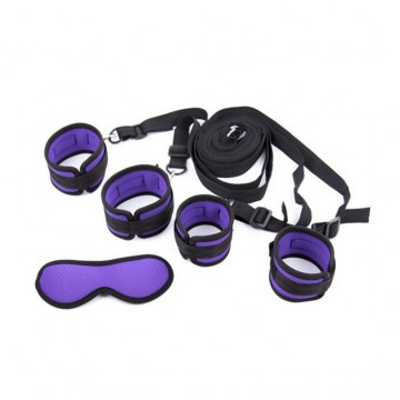 Purple Under Bed Bondage Restraints Sex Toys